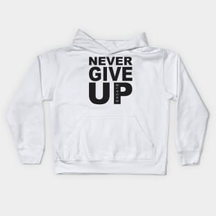 Mo Salah Never Give Up Black Kids Hoodie